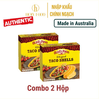 Combo 2 Hộp Taco Shells Loại Vỏ Cứng Original Old El Paso Chính Hãng Australia 135g