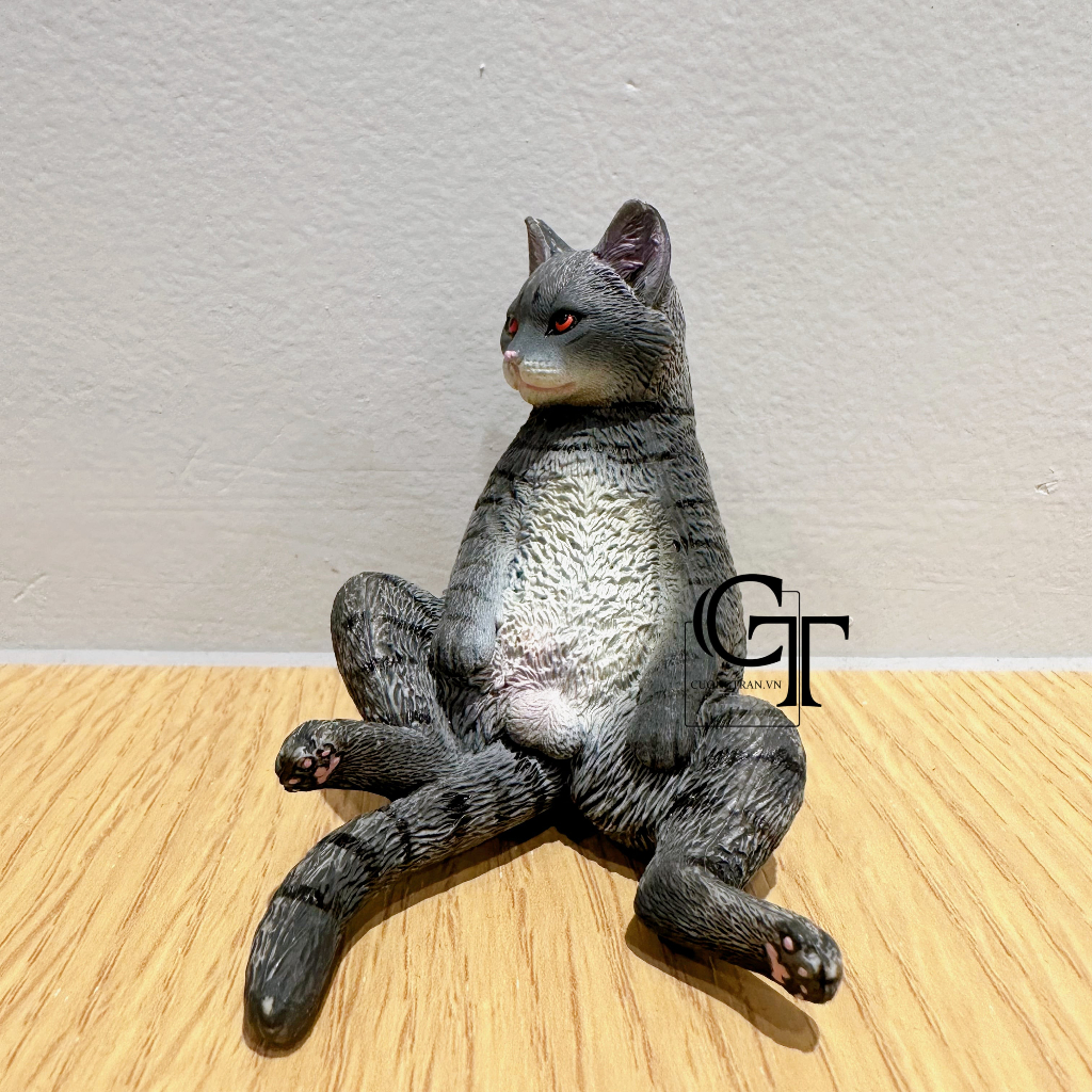 Mô hình tượng Mèo Mỹ Diệu | Mèo ngồi bầy hầy