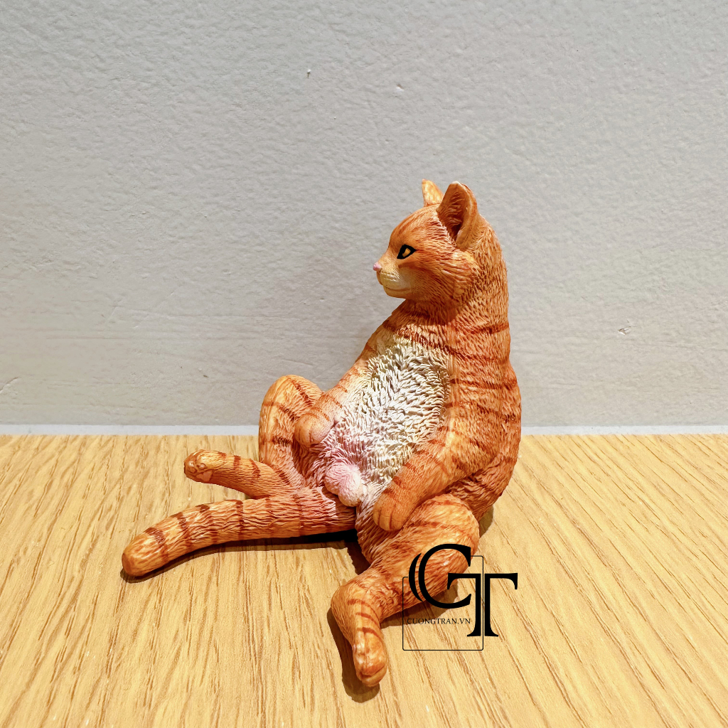 Mô hình tượng Mèo Mỹ Diệu | Mèo ngồi bầy hầy
