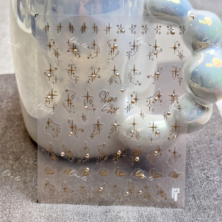 Sticker nail 5D lụa trang trí móng