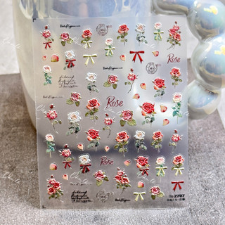 Sticker nail 5D lụa trang trí móng