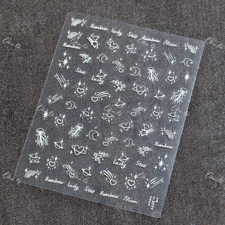 Sticker nail 5D lụa trang trí móng