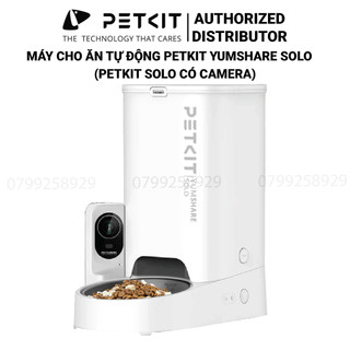 Máy Cho Mèo, Chó Ăn Tự Động Có CAMERA Petkit Fresh Element Solo YumShare màu Trắng