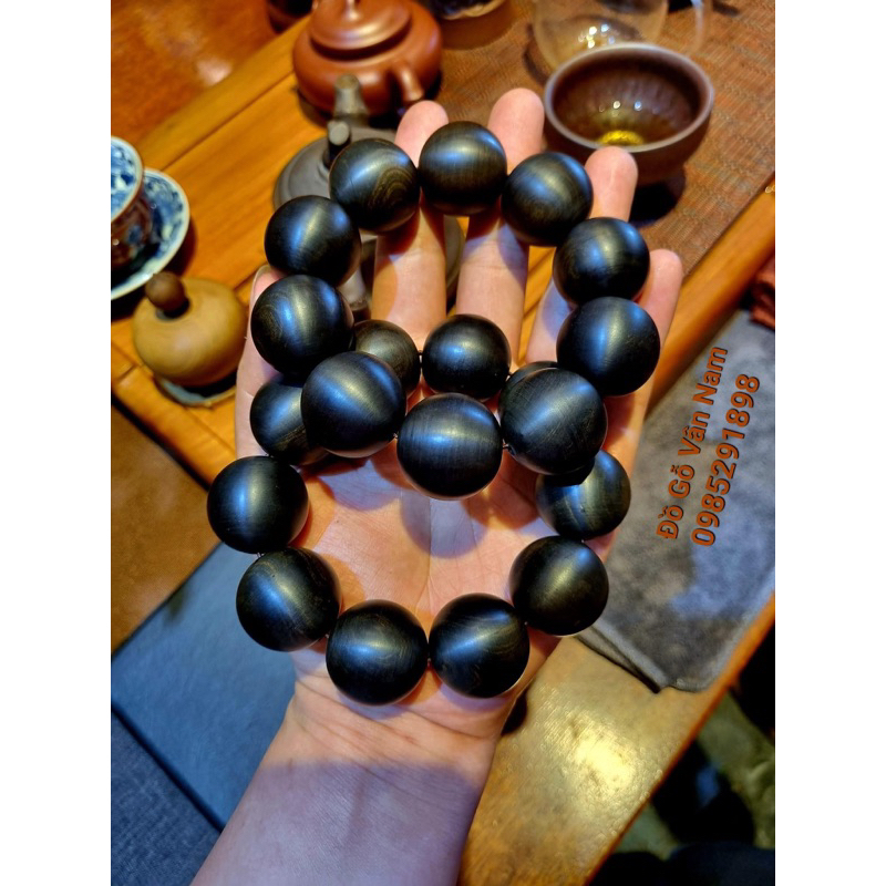 VÒNG HẠT MUN SỪNG KHÁNH HOÀ 30mm SIZE ĐẠI.