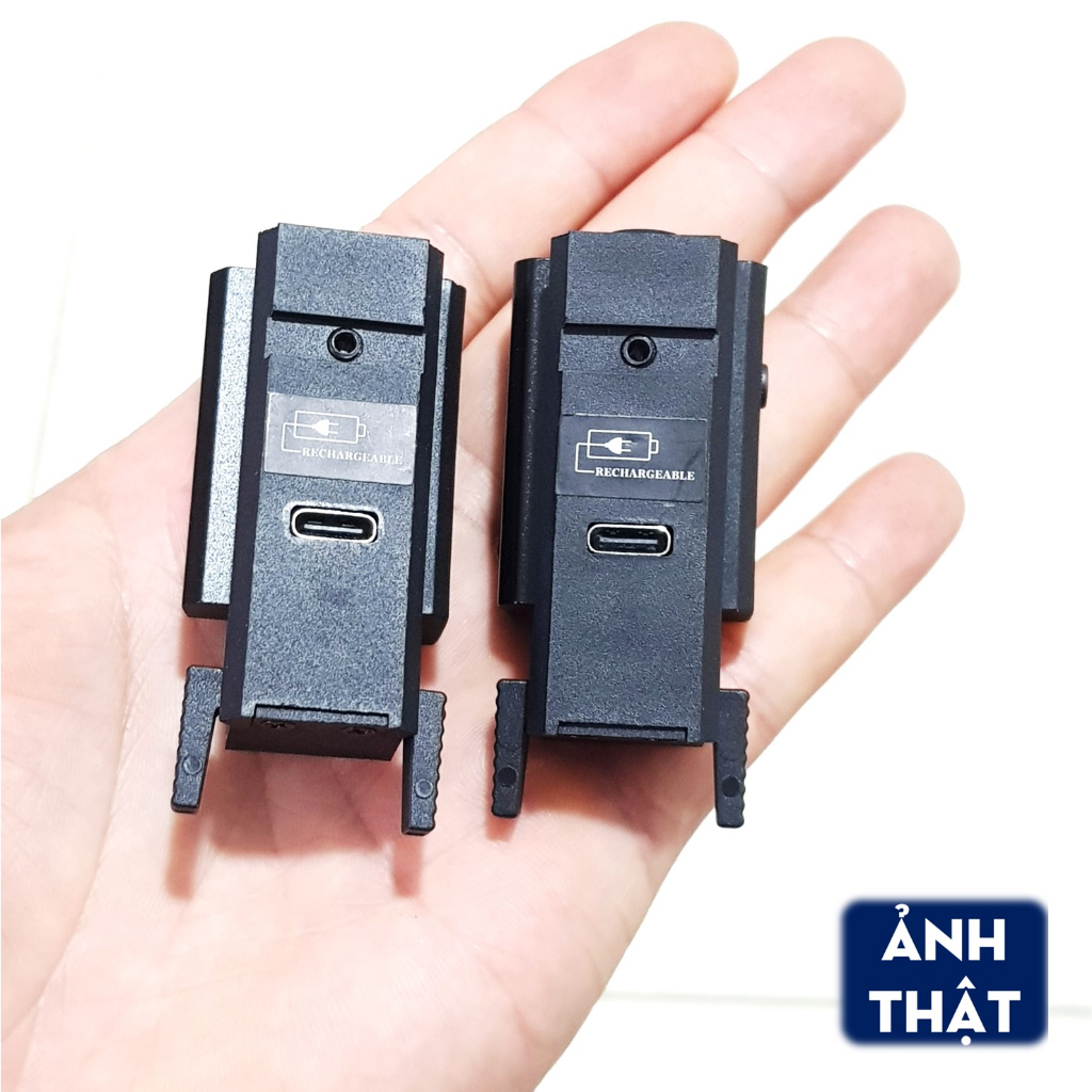 Đèn Laze Con Dán Tia Xanh Lá Kim Loại Sạc Type C Chân 11mm hoặc 20mm | Đồ Chơi Tương Lai