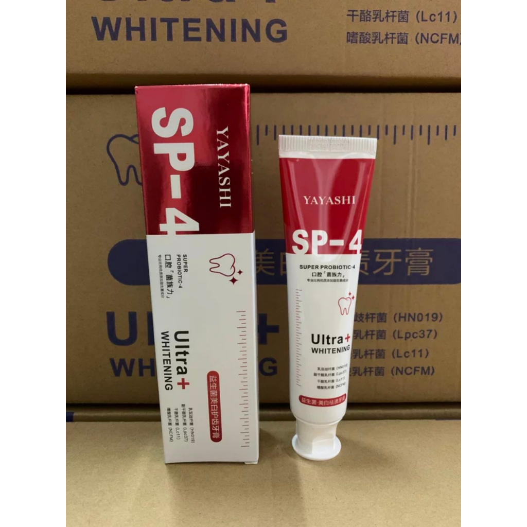 Kem đánh răng YAYASHI Sp-4 làm trắng răng, cải thiện vết ố vàng và giúp hơi thở thơm mát 150gr