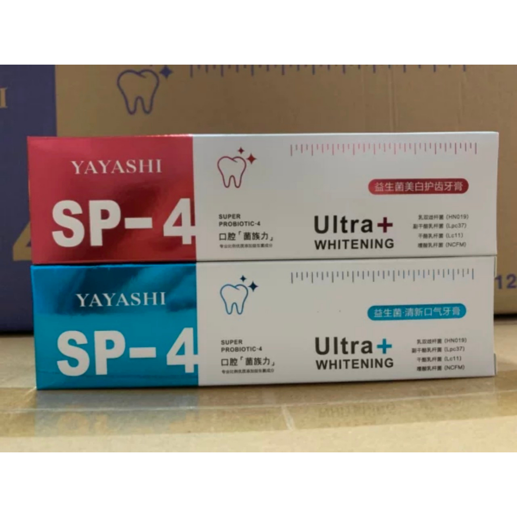 Kem đánh răng YAYASHI Sp-4 làm trắng răng, cải thiện vết ố vàng và giúp hơi thở thơm mát 150gr