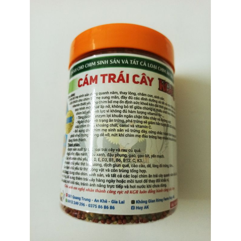 CÁM HOA QUẢ CHO CHIM CHÀO MÀO SINH SẢN SỐ 1 VITAMIN KHOÁNG CHẤT VỪA ĐỦ CHIM SINH SẢN TỐT KÍCH CỒ TẠO PHÔI