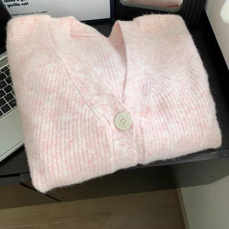 𝐎𝐇𝐘𝐎𝐎: Áo khoác cardigan vải dệt kim kiểu dáng thoải mái thích hợp mùa thu đông