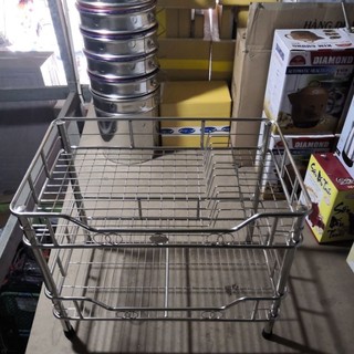 Kệ inox 2 tầng size 40x60cm, 40x80cm