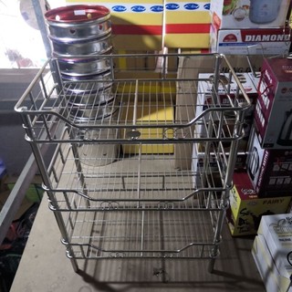 KỆ CHÉN INOX 3 TẦNG (SIZE 40X60X75CM)