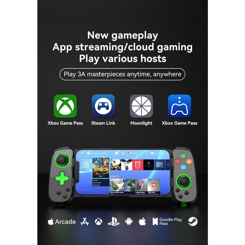 Tay cầm chơi game bluetooth BSP-D7 dành cho Android IOS Switch PC chơi PUBG qua APP ShootingPlus V3 - DC5116