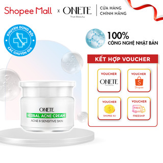 Kem mụn thảo dược phục hồi da Onete Herbal Acne Cream