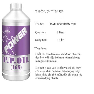 Chai dầu bôi trơn chỉ power 168