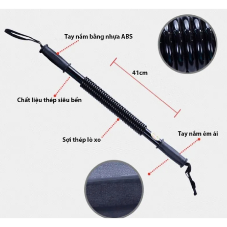 Gậy bẻ cơ tay lò xo luyện tập cơ tại nhà thanh lò xo bẻ cơ tay