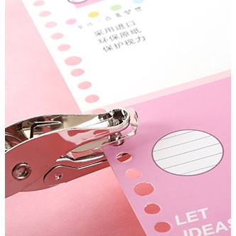 Kềm Bấm lỗ giấy refill, Dụng cụ đục lỗ giấy (Lỗ 6mm) làm Sổ còng - Sổ Planner cực tiện dụng