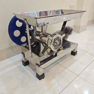 Đầu máy xay thịt xay xương đa năng cối 22 & 32 liền bệ inox cao cấp sáng bóng