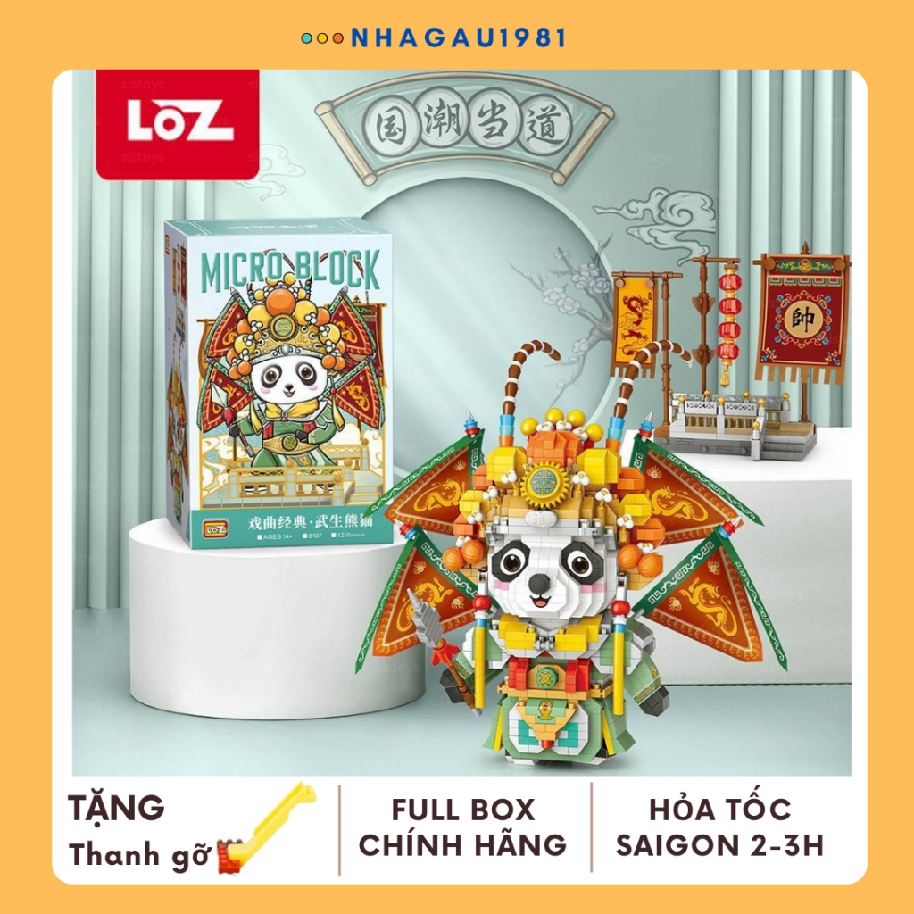 Đồ Chơi Lắp Ráp Mô Hình Nhân Vật Chính Hãng LOZ Tặng Thanh Gỡ Gạch Lắp Ráp Shop Nhagau1981