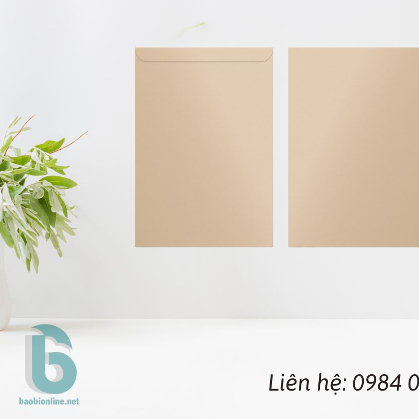 BÌ THƯ A3 KRAFT / BAO THƯ XI MĂNG NẮP NGANG ĐỊNH LƯỢNG 150GSM | SỈ & LẺ - BAOBIONLINE