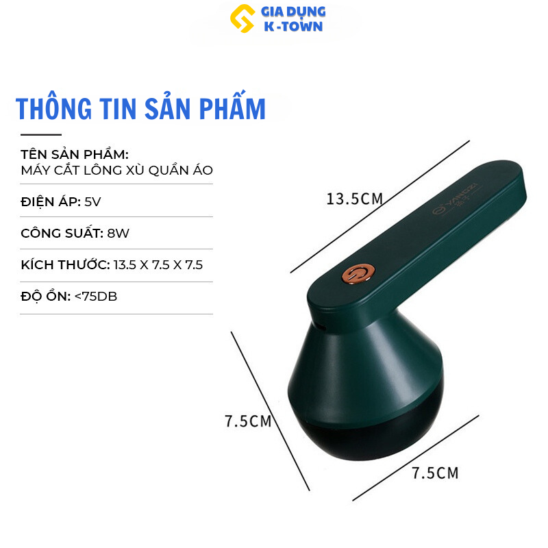 Máy Cắt Lông Xù Quần Áo Dao Cắt 6 Lưỡi Cắt Nhanh Và Sạch - Tặng Kèm Lưỡi Dao