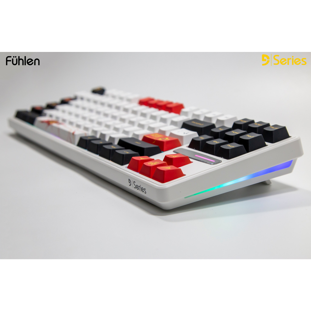 Bàn Phím Cơ Không Dây Fuhlen H87s Fire Heart Tri-Mode Gasket Mount Mạch Xuôi Hotswap Cherry Profile
