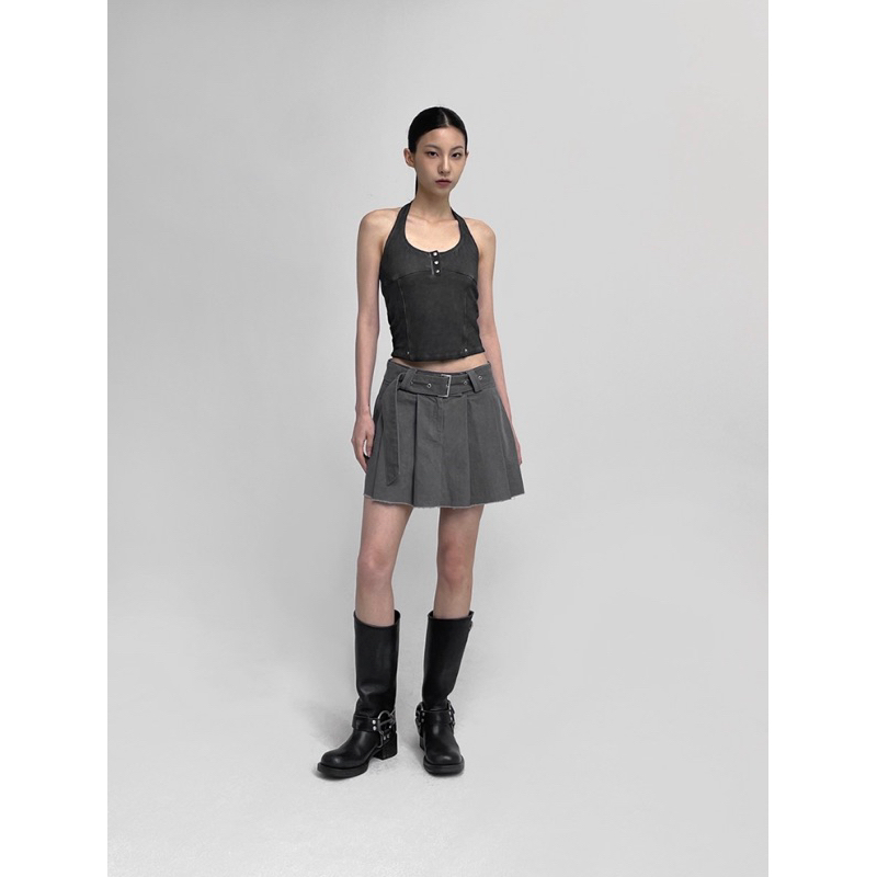 Chân váy khaki BLACKUP