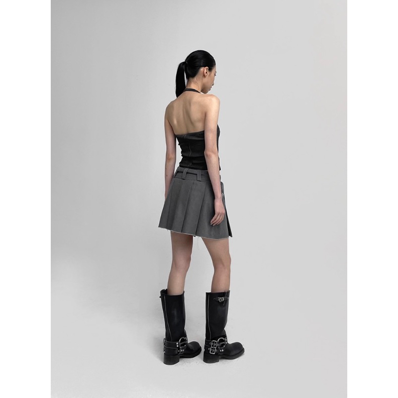 Chân váy khaki BLACKUP