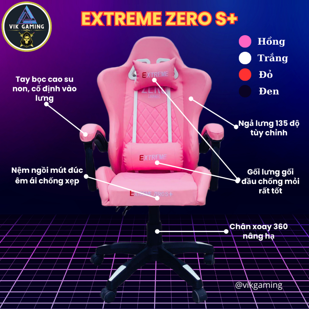 Ghế Gaming Extreme Zero S+ Xoay Ngả