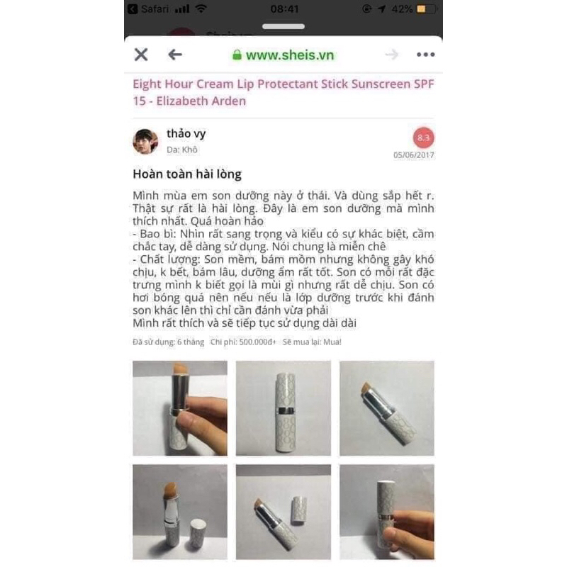 Son dưỡng E.lizabeth no box