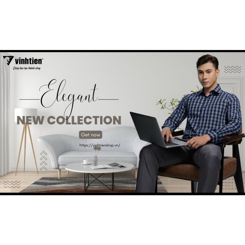 Áo Sơ Mi Dài Tay Dáng Regular Vĩnh Tiến G394