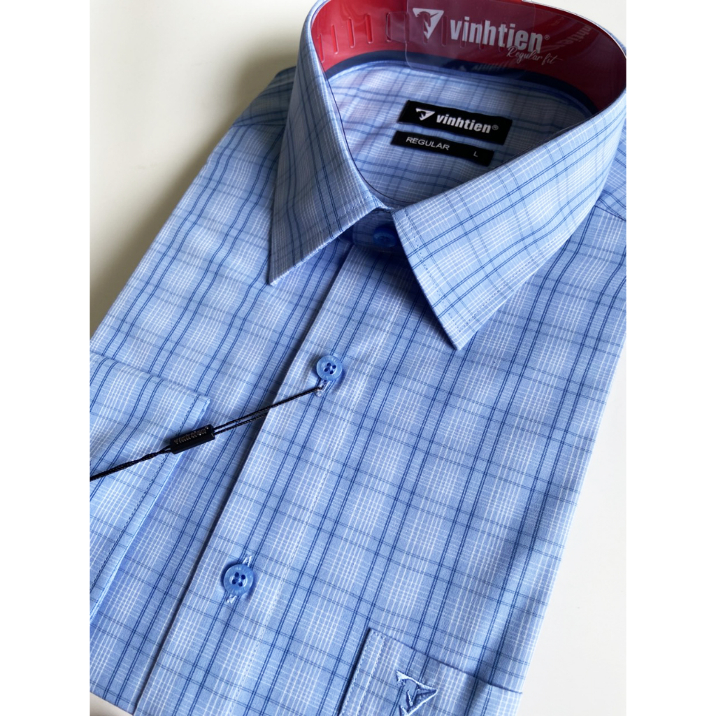 Áo Sơ Mi Dài Tay Dáng Regular Vĩnh Tiến G394