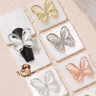 Charm Đá Viền Kim Loại Nail