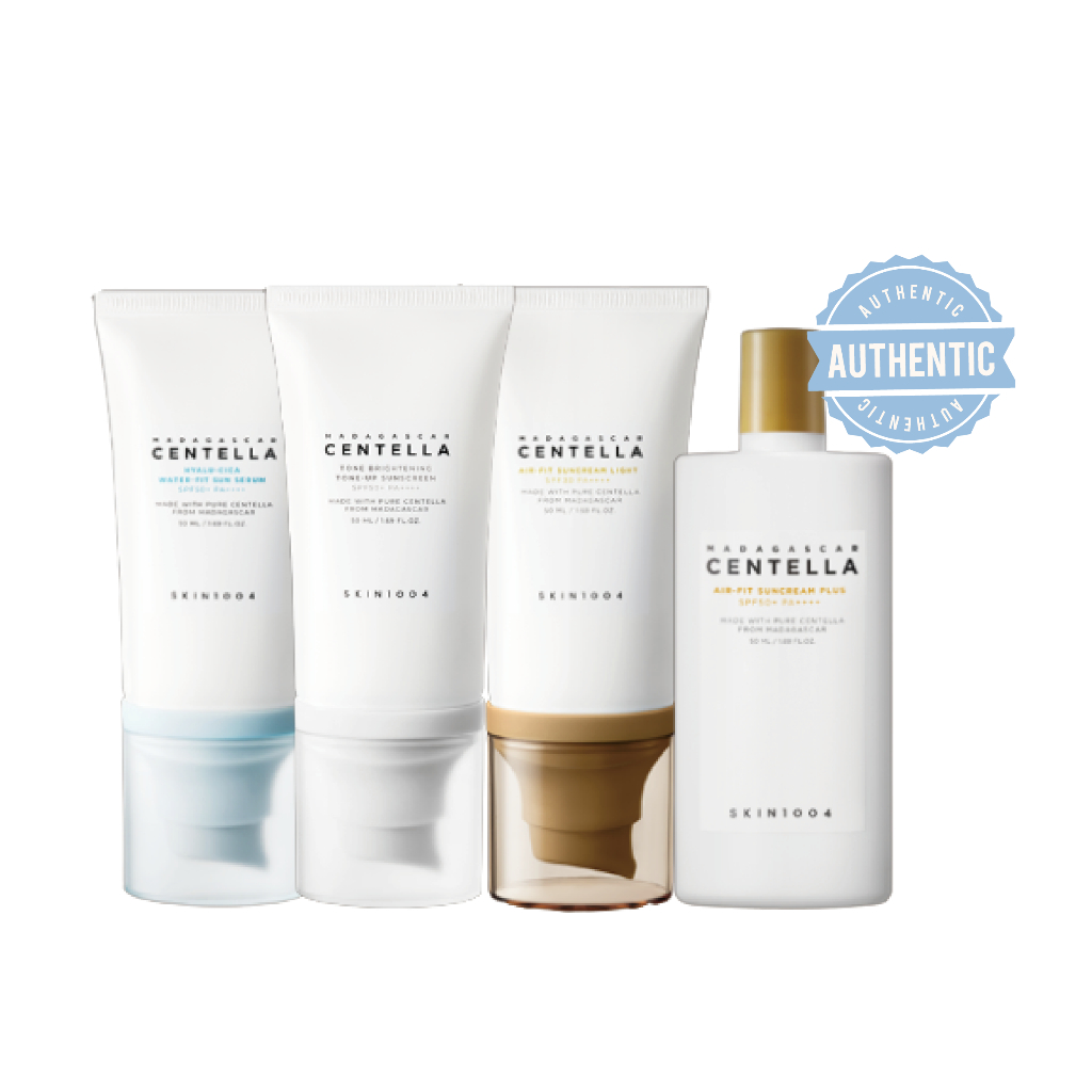 Kem Chống Nắng Skin1004 Madagascar Centella Air Fit Suncream Plus - Light - Hyalu-Cica Water-Fit Sun Serum SPF50/30+ 50m