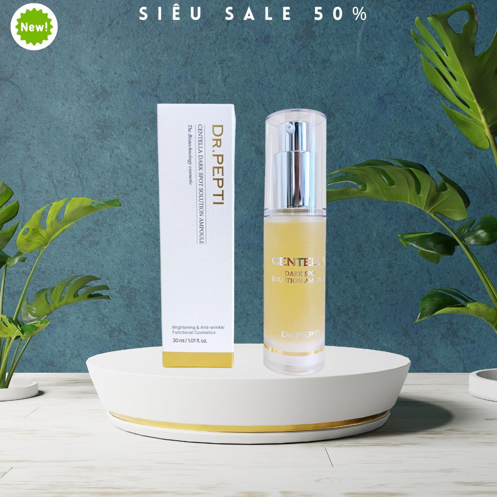 Tinh Chất Dưỡng Trắng Căng Bóng DR.PEPTI Centella Dark Spot Solution Ampoule 30ml