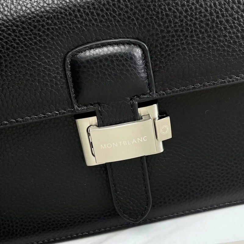 Túi cầm tay nam Mont.blanc da bò thật 100%, Clutch nam màu đen hàng hiệu, cặp công sở fullbox, bảo hành 2 năm.
