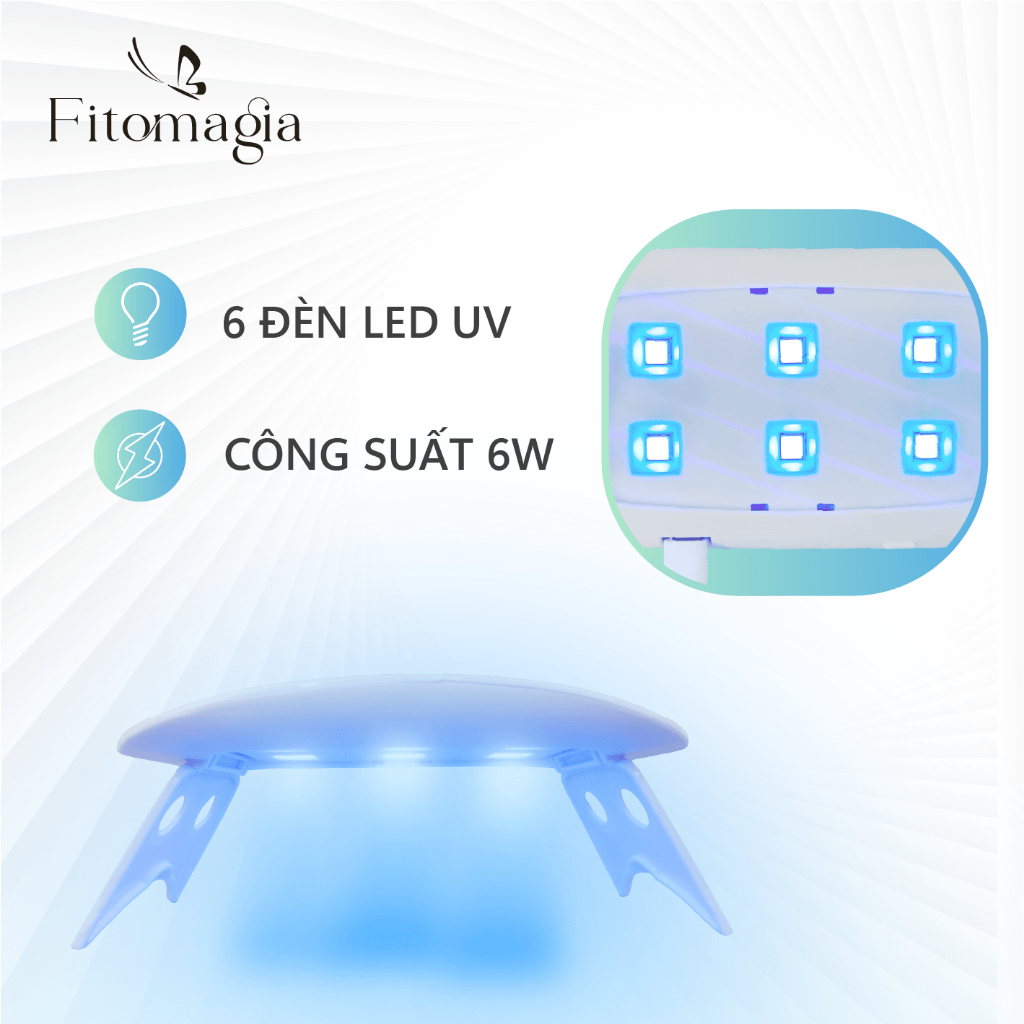 Máy Hơ Gel Mini Đèn Led SUN UV - Hơ Khô Móng Tay Móng Chân