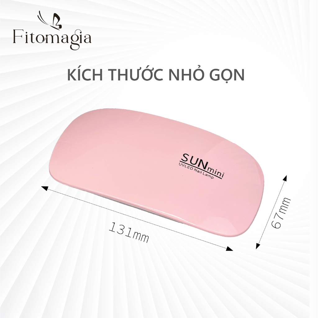 Máy Hơ Gel Mini Đèn Led SUN UV - Hơ Khô Móng Tay Móng Chân