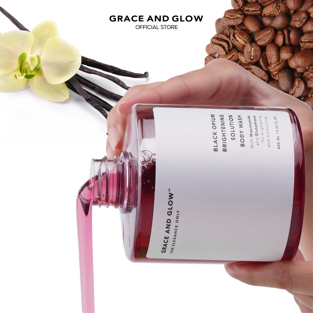 Sữa tắm sáng da Grace and Glow Black Opium Brightening Body Wash 400ml