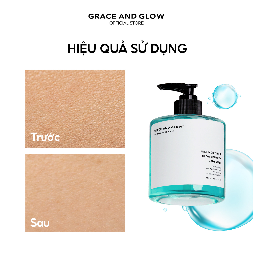 Sữa tắm dưỡng ẩm Grace And Glow Miss Moisture and Glow Solution Body Wash 400ml