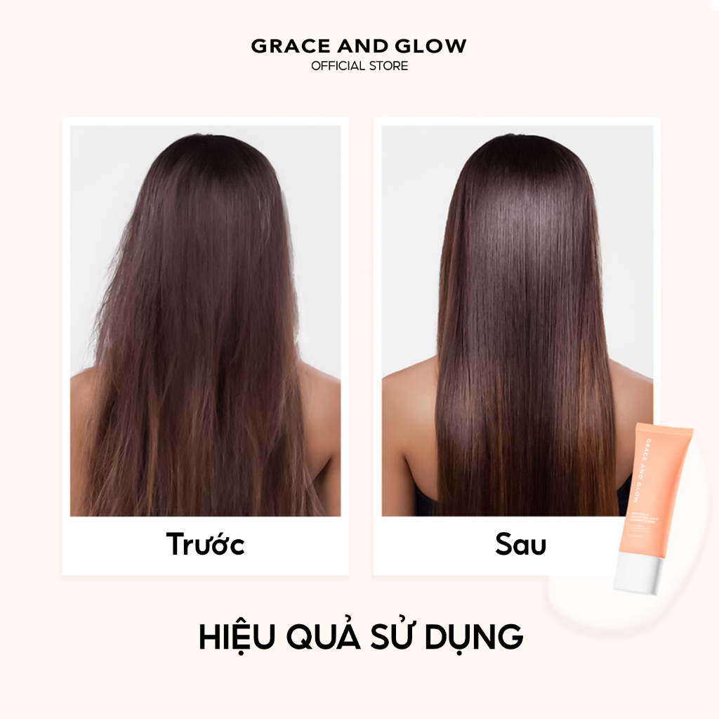 Dầu xả khô Grace and Glow Moiselle Leave-on dưỡng và tạo kiểu tóc với Keratin và dầu dừa chống xơ tóc