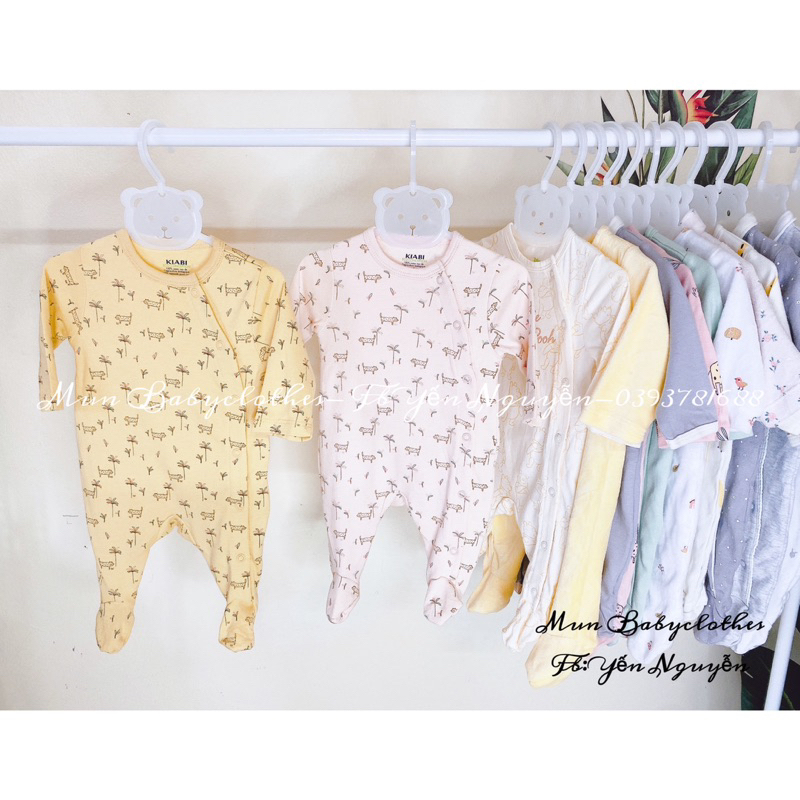 Sleepsuit cho bé/ Đồ bộ liền thân cho bé vải cotton organic hữu cơ