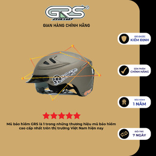 Mũ bảo hiểm GRS A966 kính râm (nhiều màu)