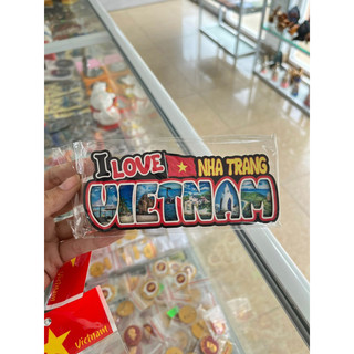 Nam châm Magnet Gỗ Nha Trang lưu niệm trang trí dính hít tủ lạnh - magnet souvenir Việt Nam.