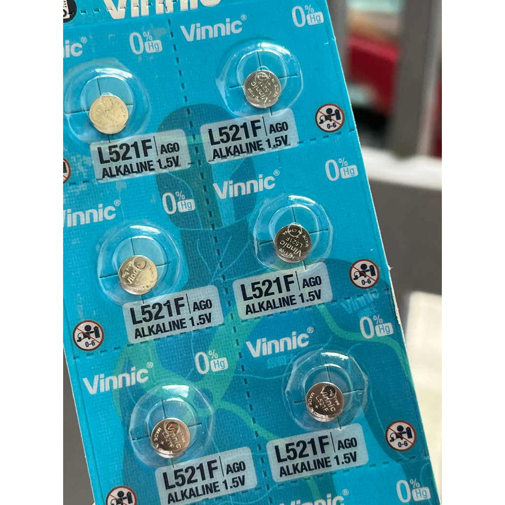 Vỉ 10 Viên Pin AG0 / LR521 / 379 / LR63 DOMSEM Pin Cúc Áo Thay Thế Cho Đồng Hồ Đeo Tay Các Loại