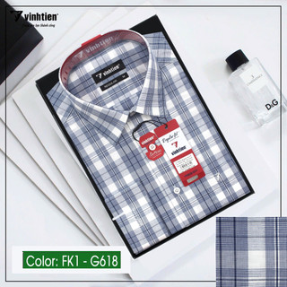 Áo Sơ Mi Dài Tay Dáng Regular Vĩnh Tiến G618