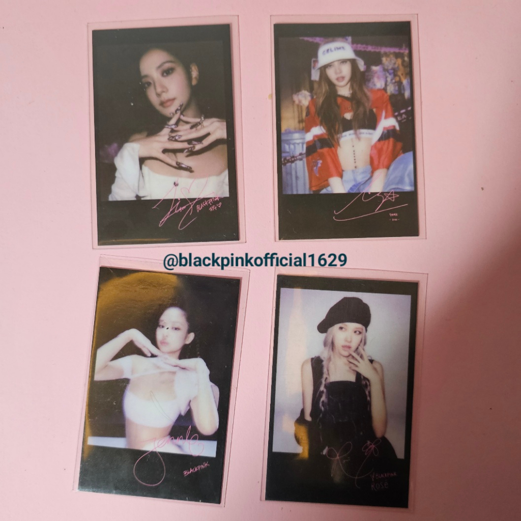 Card Off pola Jisoo Jennie Rosé Lisa Blackpink  BornPink