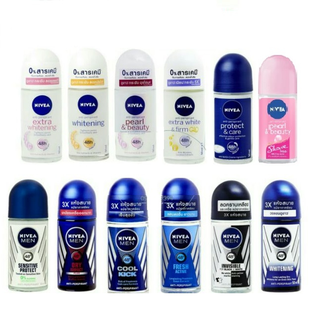 Combo 2 Chai Lăn Khử Mùi Nivea 50ml