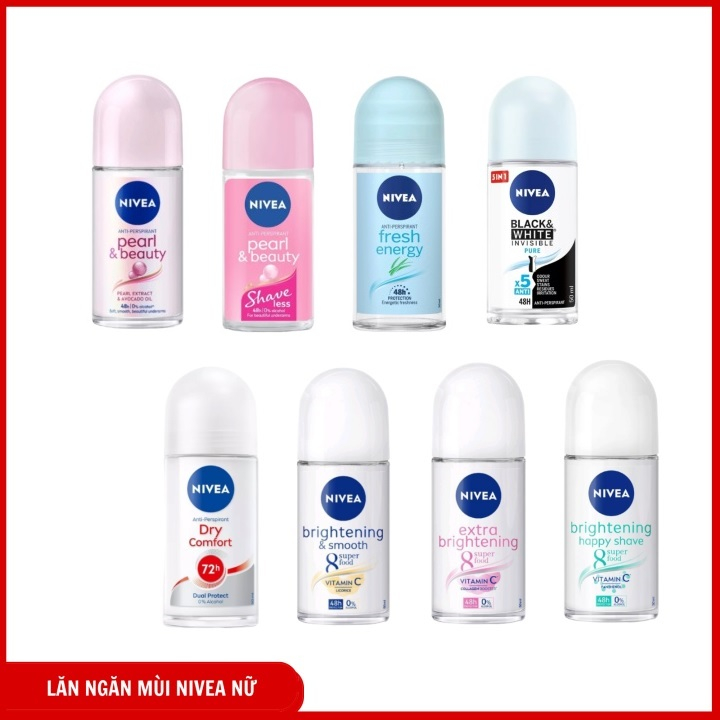 Combo 2 Chai Lăn Khử Mùi Nivea 50ml