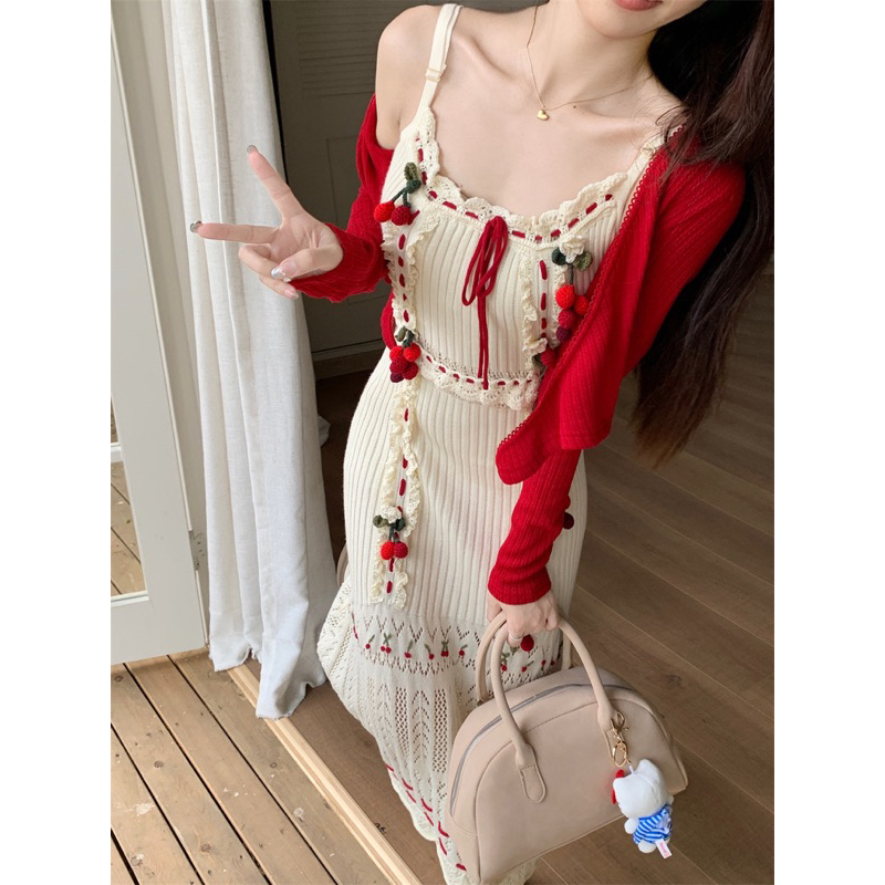 SET VÁY HAI DÂY DÁNG DÀI THỜI TRANG THU ĐÔNG VHD102