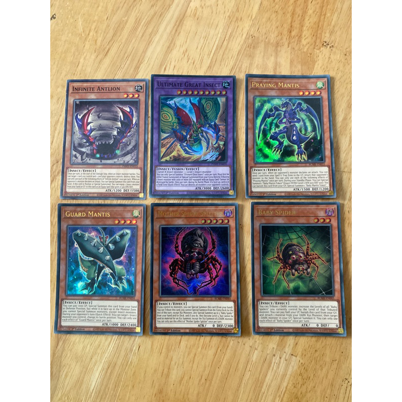 Set thẻ bài Yugioh Insect